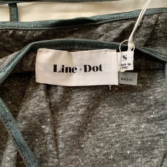 Line & Dot caged bralette in heather charcoal - Picture 5 of 5